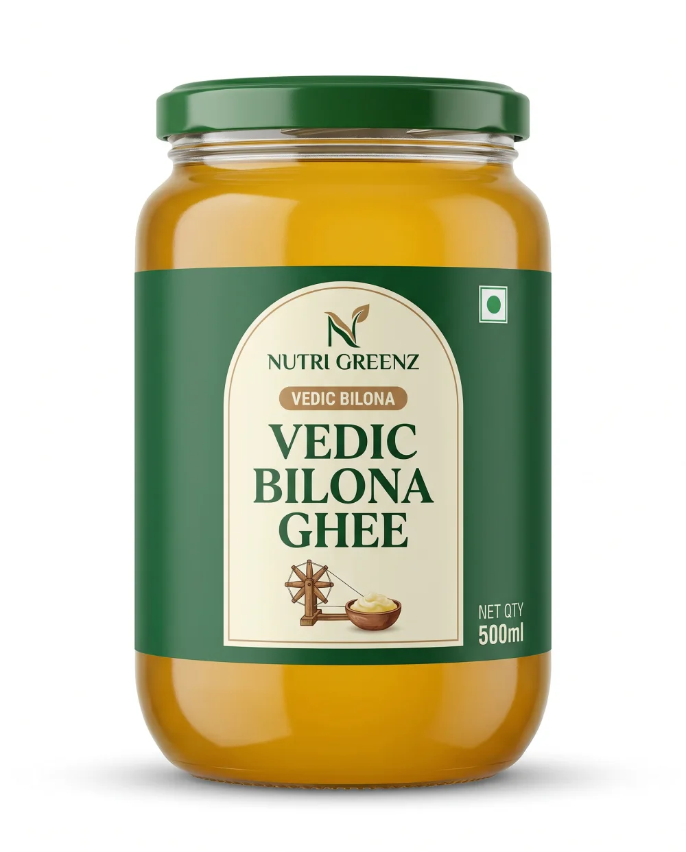 Vedic Bilona hand-churned ghee jar