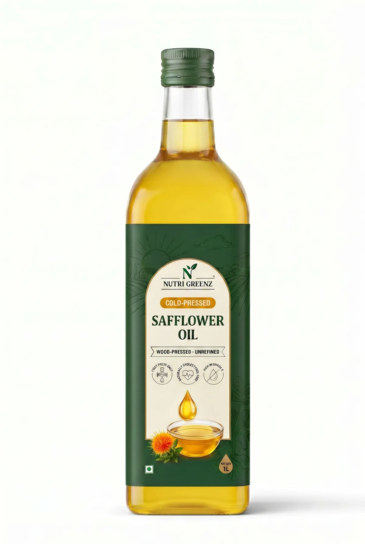 Safflower Cold-Pressed Oil